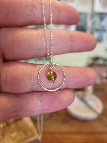 Moonberries with Peridot pendant